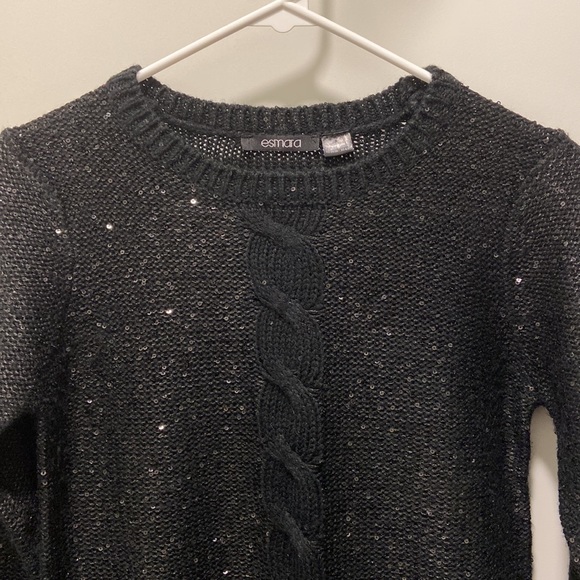 Esmara Black Sequined Sweater (Size XS) - Picture 2 of 3